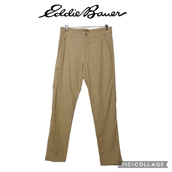 Eddie Bauer Travex women performance outdoor hiking pants beige 30x30 - Picture 1 of 10